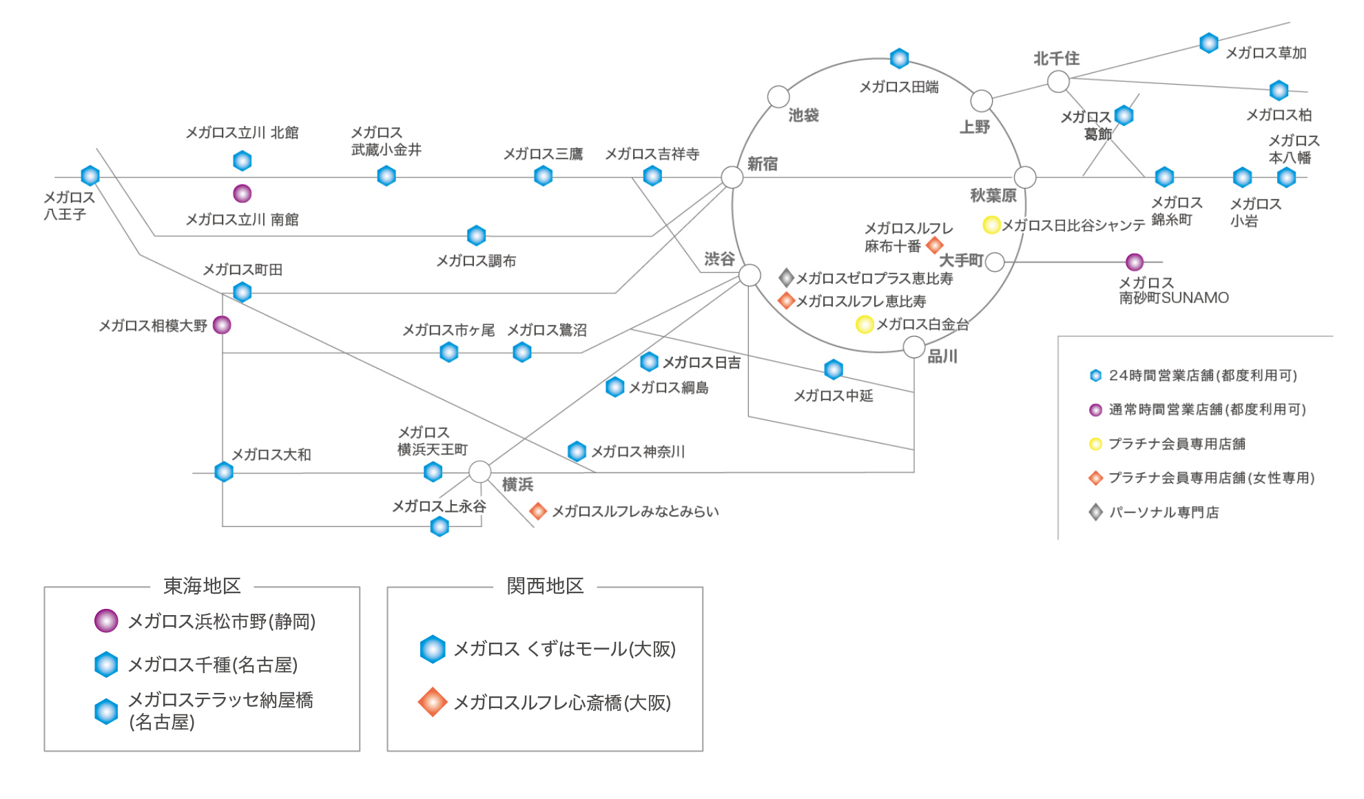 ご利用可能な店舗一覧