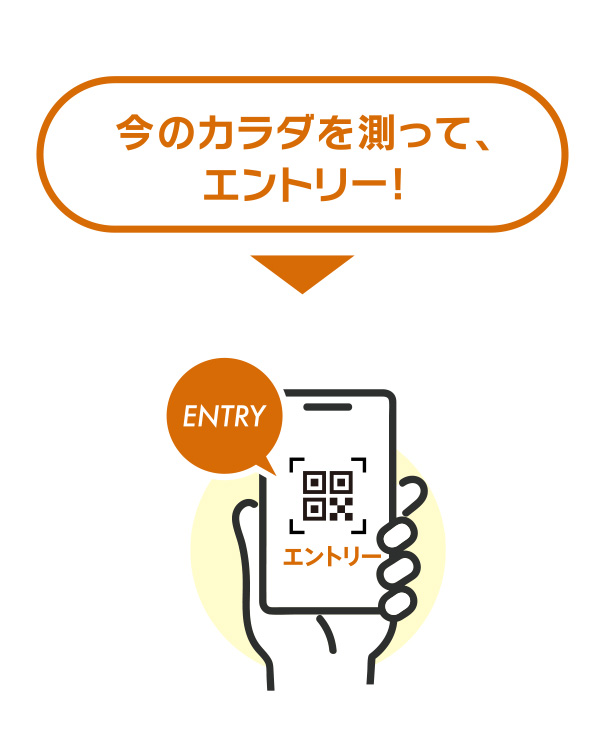 今のカラダを測って、エントリー