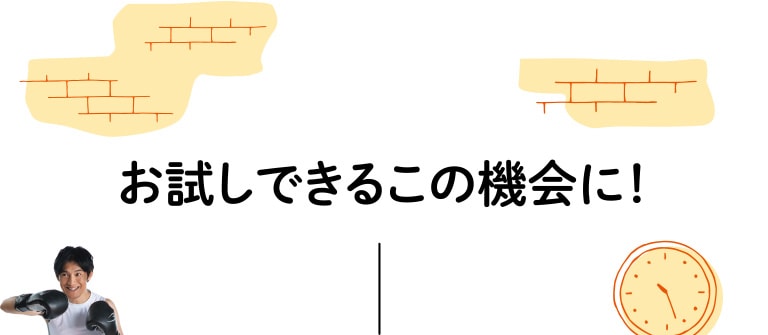 お試しできるこの機会に！