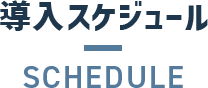 導入スケジュール