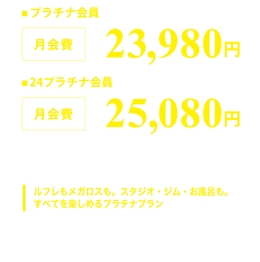 月会費（税込）25,780 円～
